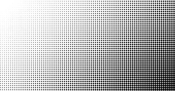 ilustrações de stock, clip art, desenhos animados e ícones de halftone effect vector background. spotted grunge pattern. dark corner - halftone pattern spotted toned image pattern