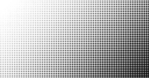 Halftone effect vector background. Spotted grunge pattern. Dark corner vector art illustration