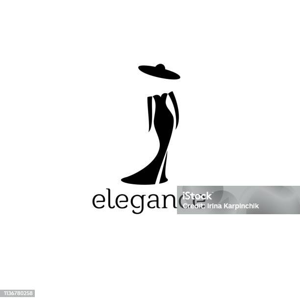 Vector Design Template Fashion Sign Stock Illustration - Download Image Now - Dress, Logo, Shopping