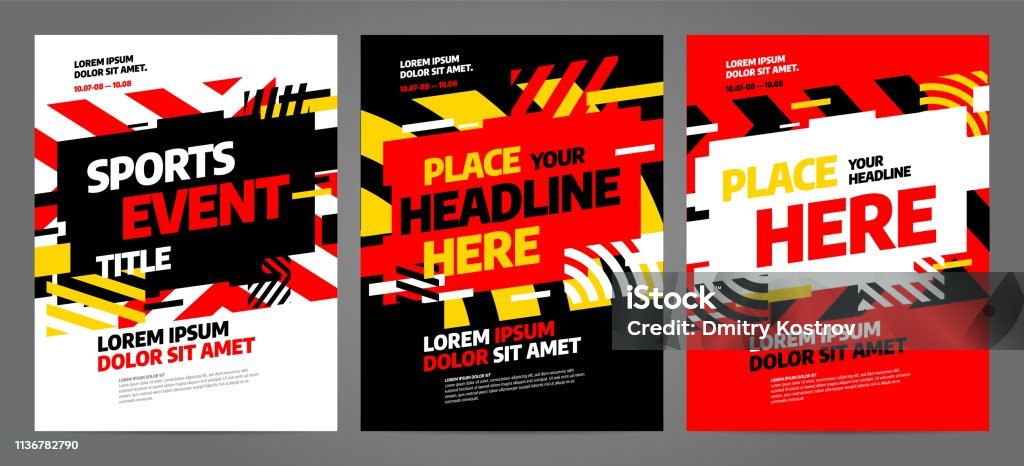 Competiton Event Design Layout Design Template For Sport Event Tournament Or Competition Stock ...