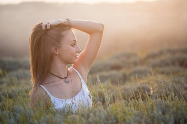 istock Young woman in nature 1136791167