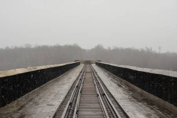 Photo of Kinzua Bridge Skywalk in the Snow