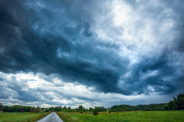 istock Image of dark Storm clouds in Lithuania 1136800828