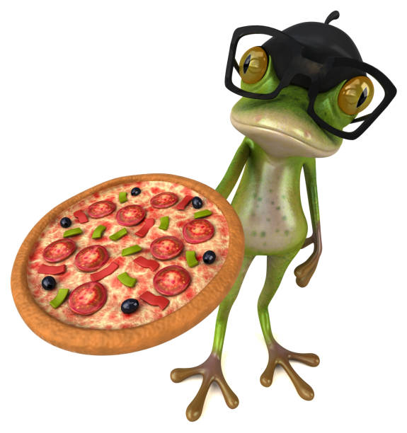 istock Fun french frog - 3D Illustration 1136801277