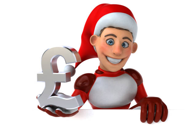 istock Fun Super Santa Claus - 3D Illustration 1136801606
