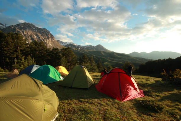 istock Traditional Summer Tent Camp 1136804660