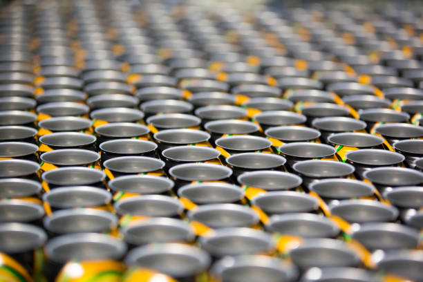 istock Drink Cans on the Production Lines 1136804998