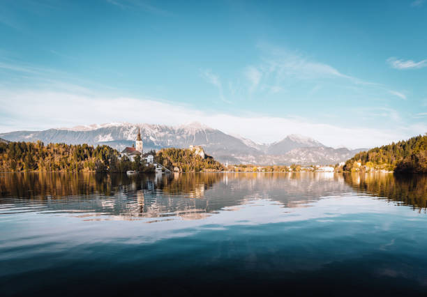 istock Lake Bled in the Alpine mountains 1136811285