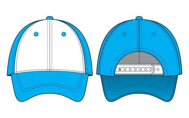 Vector illustration of Baseball Cap Design Vector
