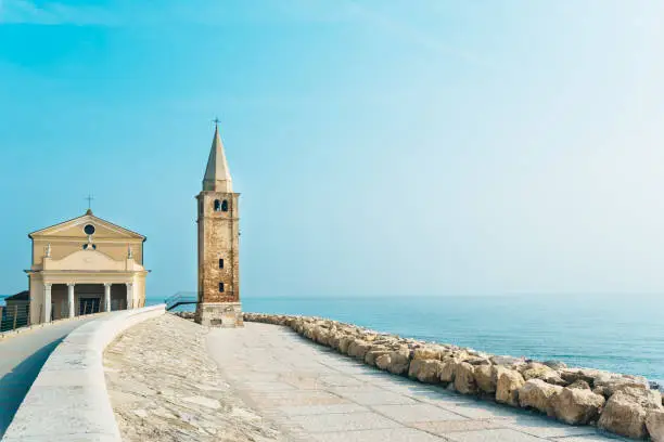 Photo of Church of Our Lady of the Angel on the beach of Caorle Italy