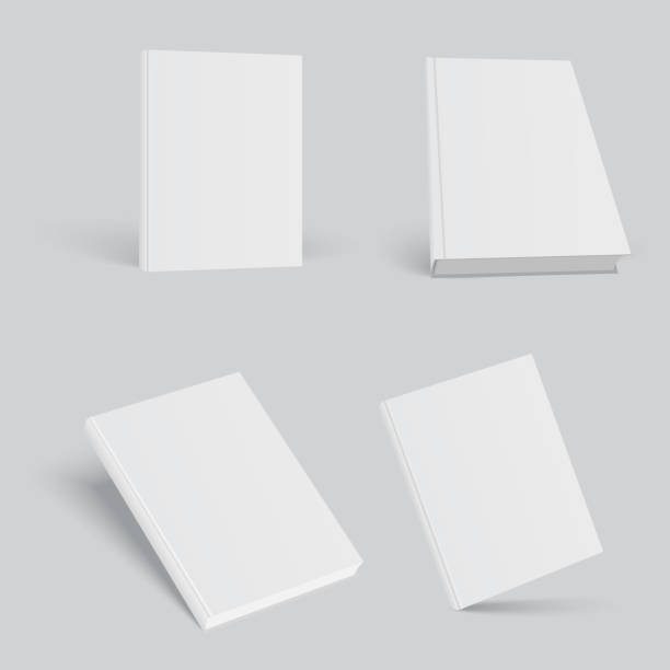 istock Closed book, cover. Mockup for the cover design. High detail. Isolated on white background 1136820799