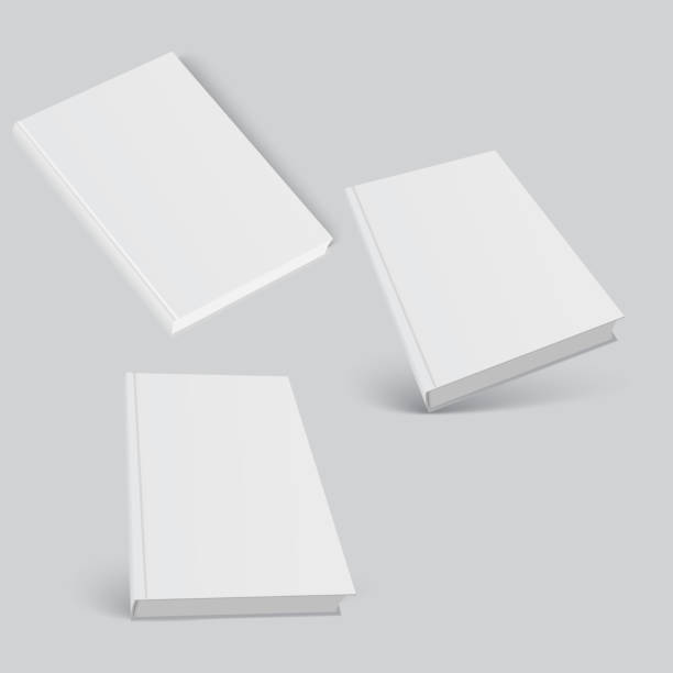 istock Closed book, cover. Mockup for the cover design. High detail. Isolated on white background 1136820816
