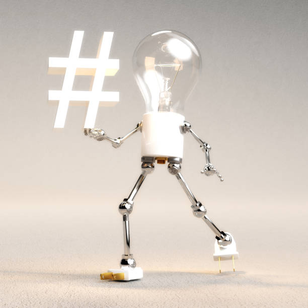 istock Digital 3D Illustration of a Light Bulb Guy 1136825711