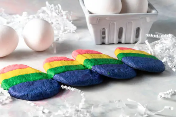 Photo of Easter Egg Rainbow Cookies