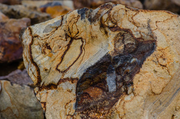 istock Extraction of granite in the career 1136829921