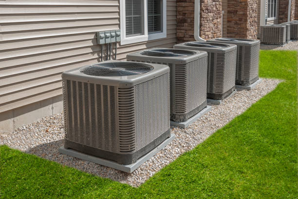 istock Outdoor air conditioning and heat pump unit 1136830102