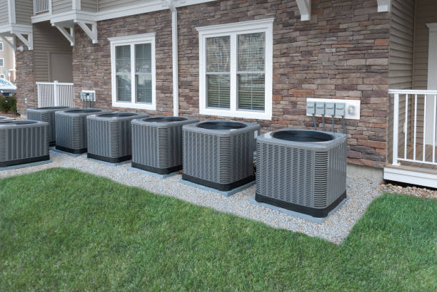 istock Outdoor air conditioning and heat pump unit 1136830106