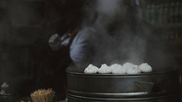 istock Chinese food, steamed bun 1136831055