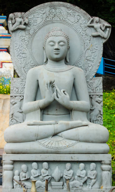 istock buddha sculpture in temple at Krabi, Thailand 1136831979