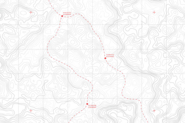 ложь наземного вектора - global positioning system direction satellite map stock illustrations