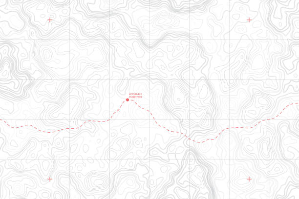 地面ベクトルの嘘 - topography map equipment cartography点のイラスト素材／クリップアート素材／マンガ素材／アイコン素材