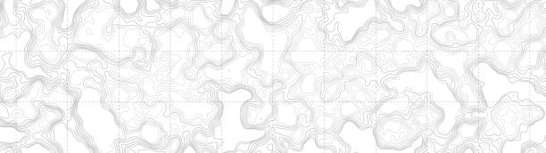 ultra breite tapete abstract vector-hintergrund - map topography topographic map symbol stock-grafiken, -clipart, -cartoons und -symbole