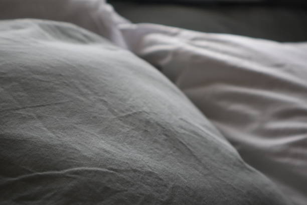 istock pillow Green and white texture Close up for background 1136833118