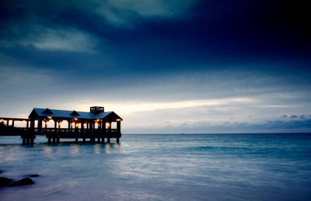 istock Pier at sunset, Key West, Florida, USA. 1136833733