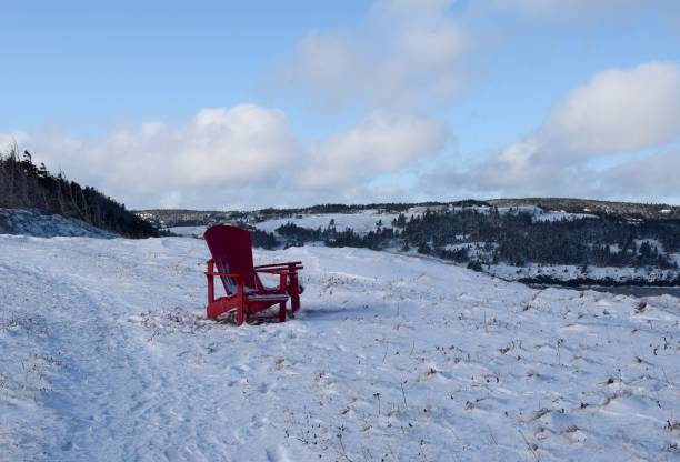 istock red Adirondack chairs in the sbow 1136833748