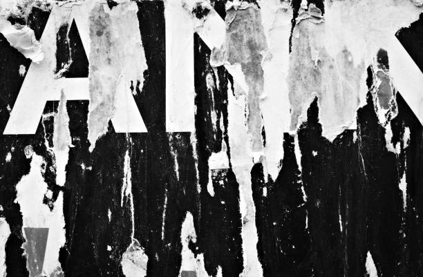 istock Old ripped torn paper crumpled creased posters grunge textures backdrop backgrounds placard 1136834879