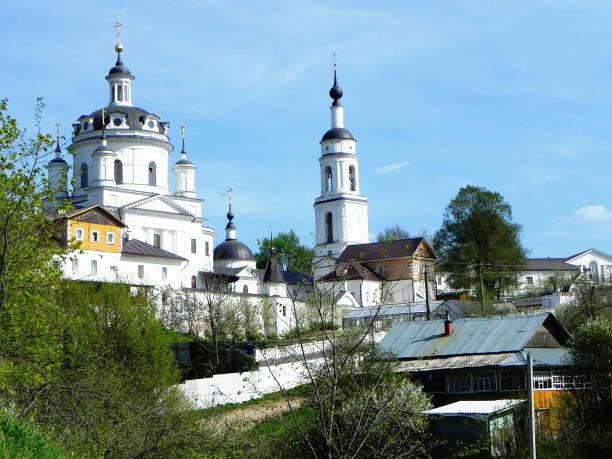 istock St. Nicholas Chernoostrovsky convent in Kaluga oblast 1136836793
