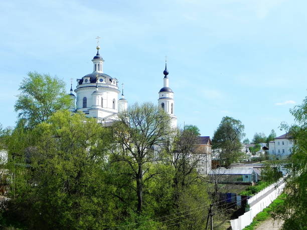 istock St. Nicholas Chernoostrovsky convent in Kaluga oblast 1136836806