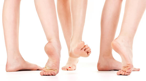 Beautiful Female Barefoot stock photo