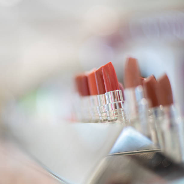 istock Pink and burgundy matte lipstic 1136839784
