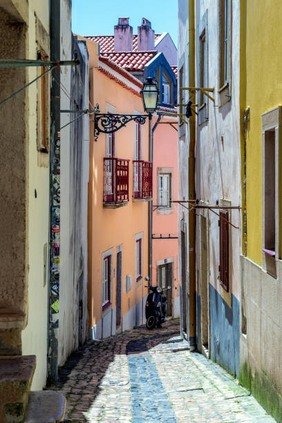 Narrow street in Lisbon