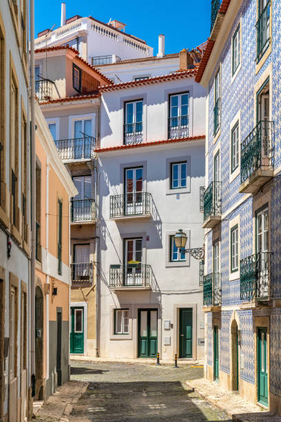 istock Narrow street in Lisbon 1136842020