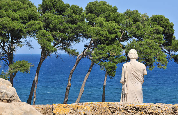 Empuries (Catalonia - Spain) - The ruins of the ancient Greek town, Emporion, founded in 550 BC.