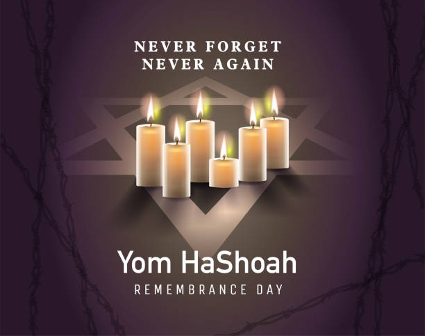 holocaust-gedenktag (jüdisch-yom hashoah) - anti semitism stock-grafiken, -clipart, -cartoons und -symbole