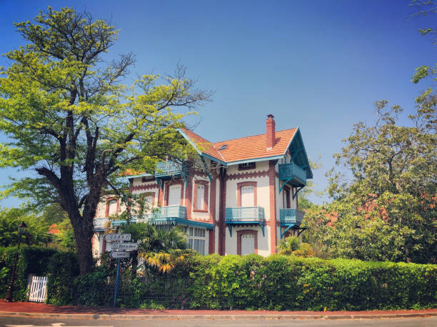 Arcachon, France - May 06, 2018: Private residence in Arcachon, no people