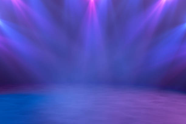 istock Neon Lights, Lens Flare, Space Light, Black Background 1136852268