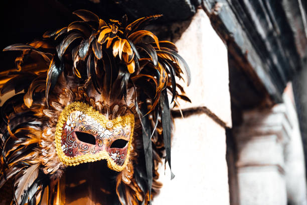 istock Venetian shop window with masks 1136853250