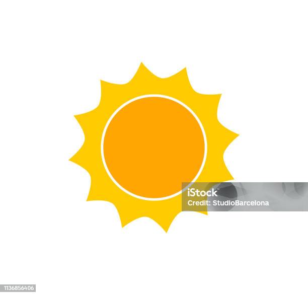 Cute Sun Icon Stock Illustration - Download Image Now - Sun, Sunlight, Icon Symbol