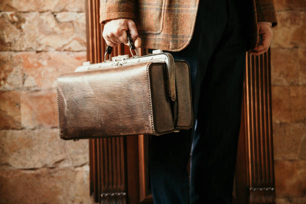 istock man with bag and  jacket is in house 1136856534