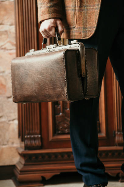 istock man with bag and  jacket is in house 1136856601