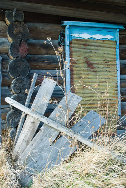 istock Abandoned old house in Tyumen. Russia 1136857176