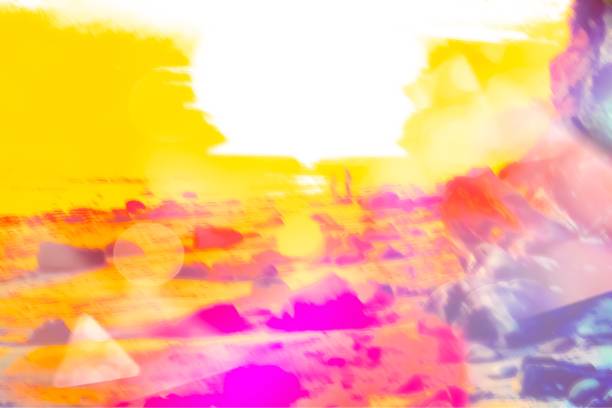 istock summer sunset at the beach with summer bokeh light abstract 1136857882