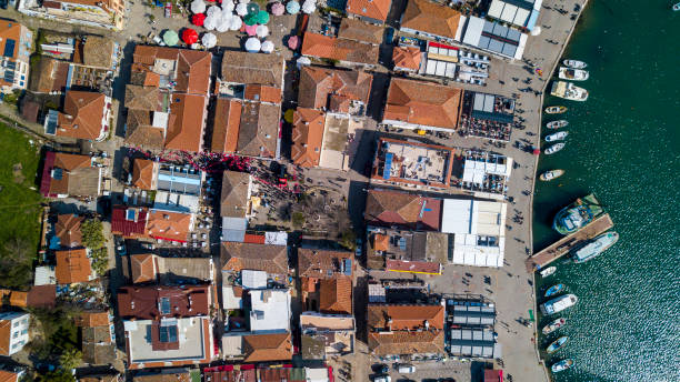 istock aerial Aegean town 1136858179