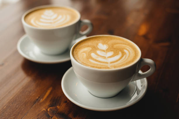 istock Two cups of cappuccino 1136859794