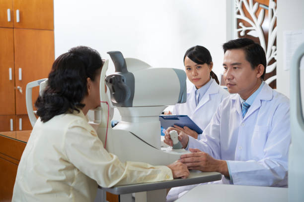 istock Patient at modern ophthalmology clinic 1136861853
