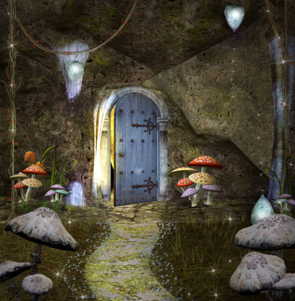 istock The elves reign in the dark forest 1136865406